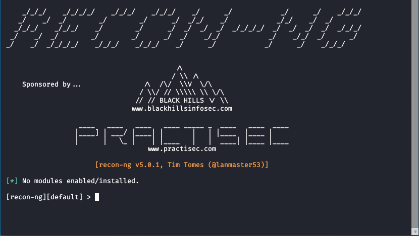 An overview of Recon-ng, command list & domain OSINT workflow
